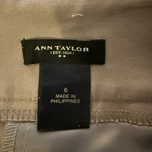 Ann Taylor Tan Pencil Skirt Knee-Length Work - Picture 3 of 3
